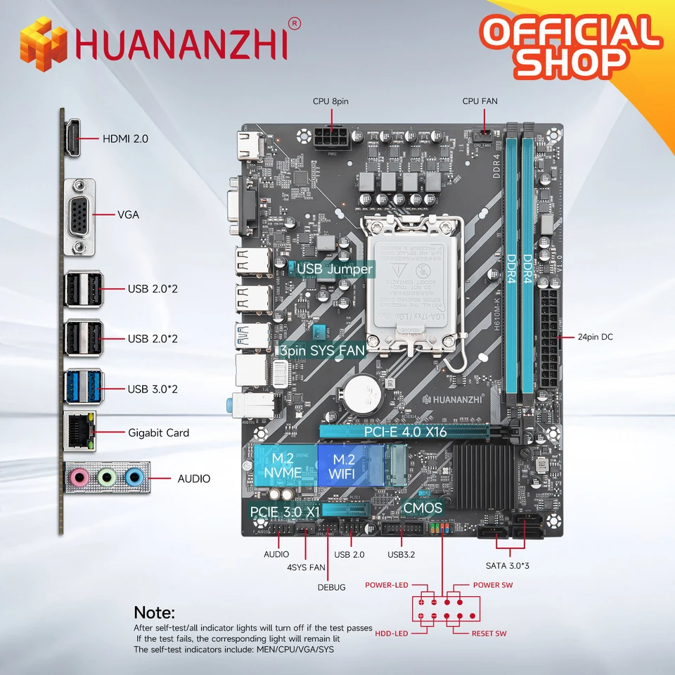 PCパーツ Intel Core i5-12490F CPU + H610マザーボード