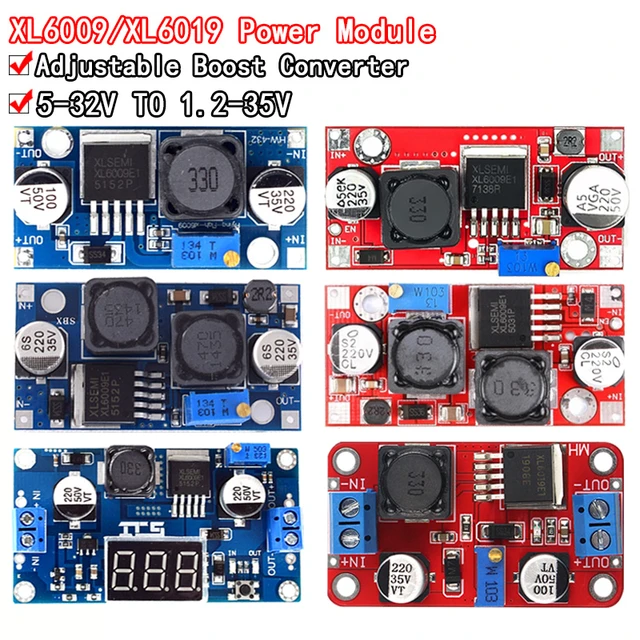 XL6009/XL6019 4A Boost Converter Step Up Adjustable 15W 5-32V to 5