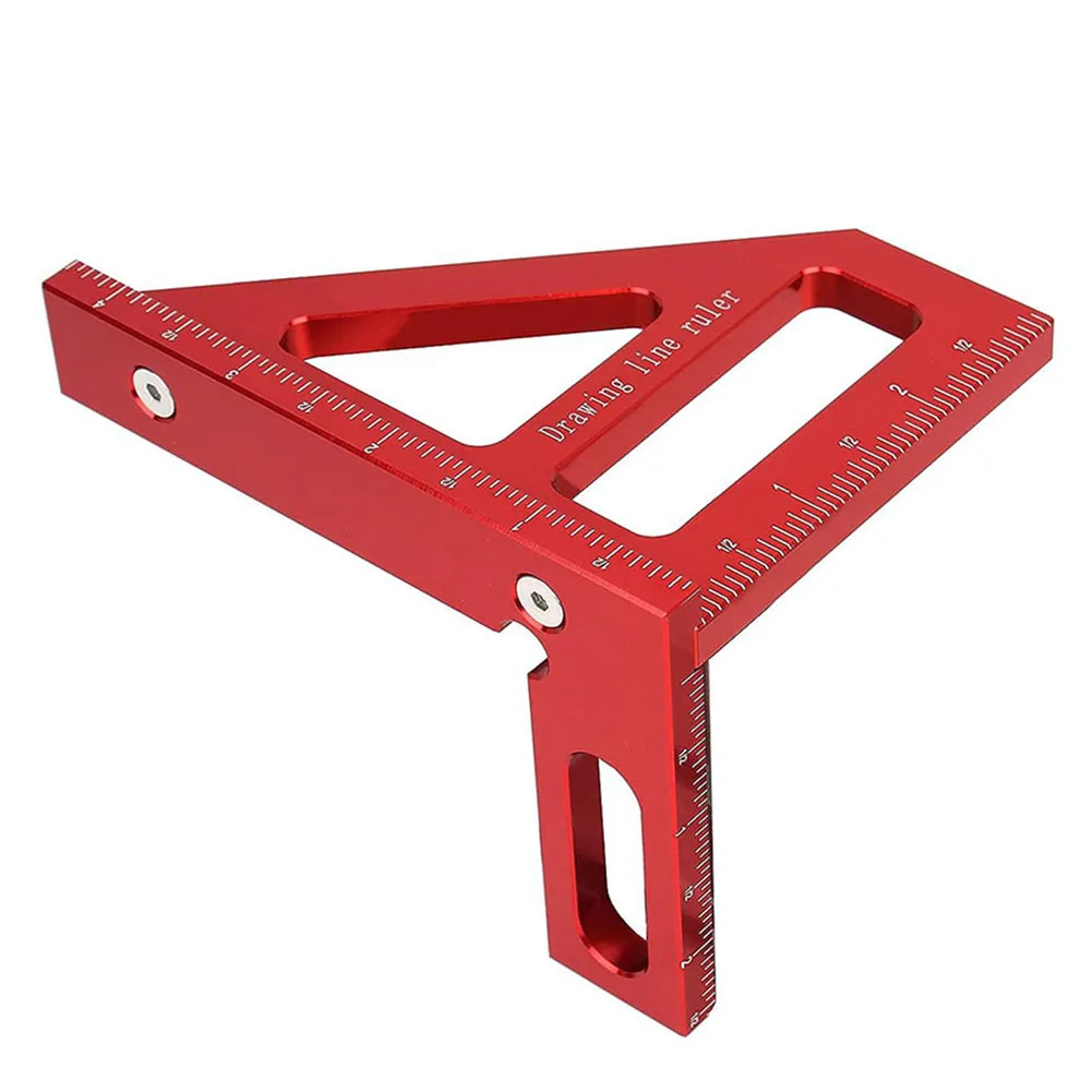 

Layout Tools Square Protractor Measuring Ruler Rust Resistance Triangle Ruler Aluminum Alloy Blue Light Weight