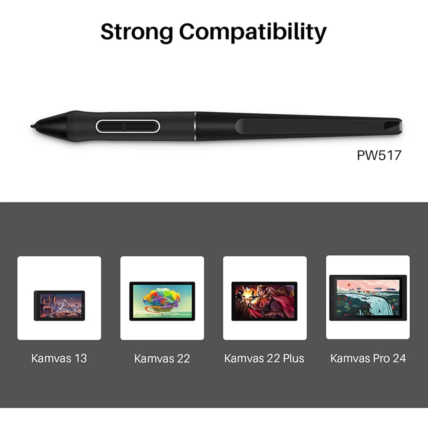 Huion Kamvas  , ͸  ŸϷ , ׷  , 13 Kamvas Pro 24 Kamvas 22 Kamvas 22 Plus, PW517