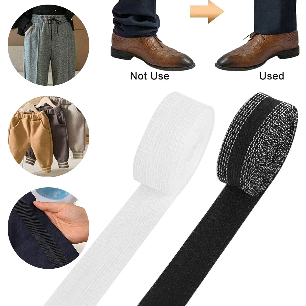 1.2/5/10M Pants Edge Shorten Self-Adhesive Mouth Paste Foot Presser Apparel Sewing Fabric for Suit Jeans Trousers Skirts | Дом и сад