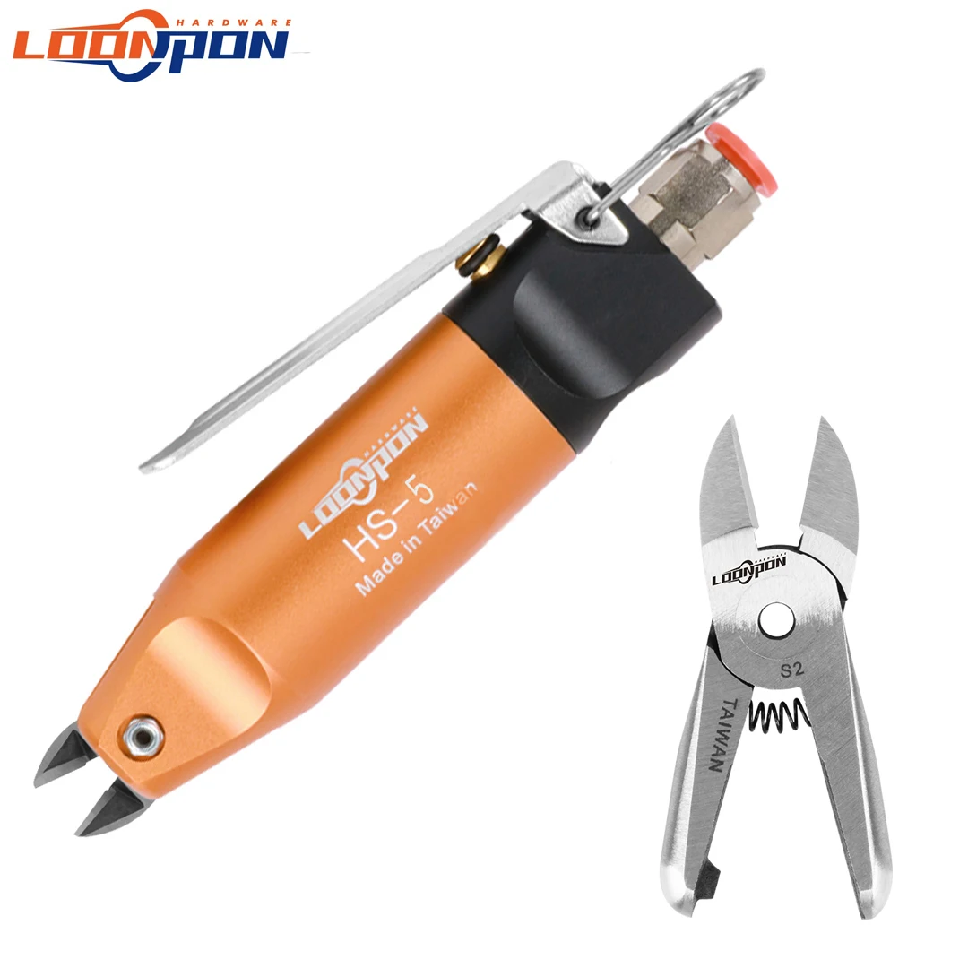 Loonpon Air Scissors Pneumatic Nipper Tool With Scissors Head For Crimping Plier Crimper Shear