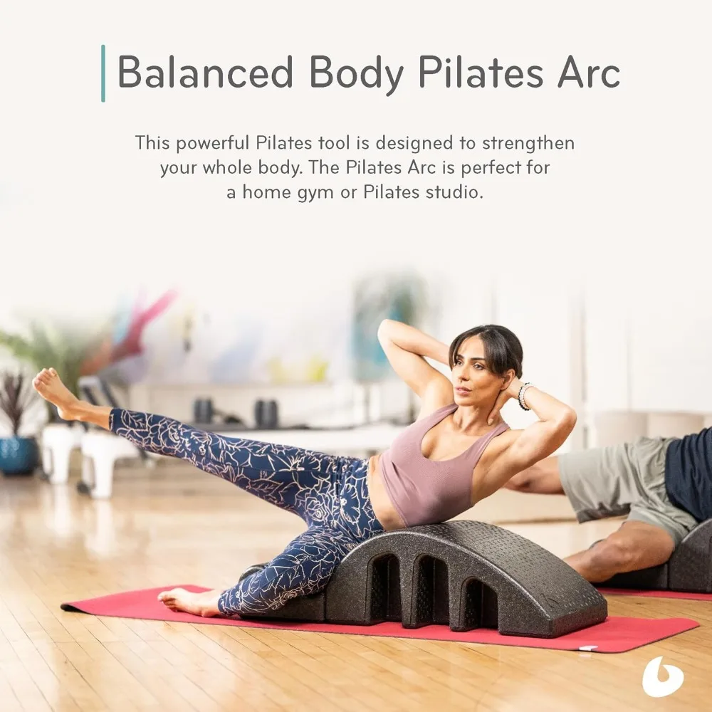 Pilates Arc, Step Barrel for Spine Exercises, Balance, Core Strengthening, and Stretching, Spine Corrector, Reformer Wedge 3