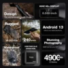 AGM H6 Rugged Smartphone 8GB+256GB 50MP Camera 6.56" FHD+ 90Hz Display Waterproof UNISOC T606 NFC Dual SIM Expandable Storage 2