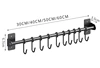 Kitchen Hook Rack Stainless Steel Wall Shelves Storage Utensils Holder Kitchen Accessories Organizer Wall storage rack no punch 6