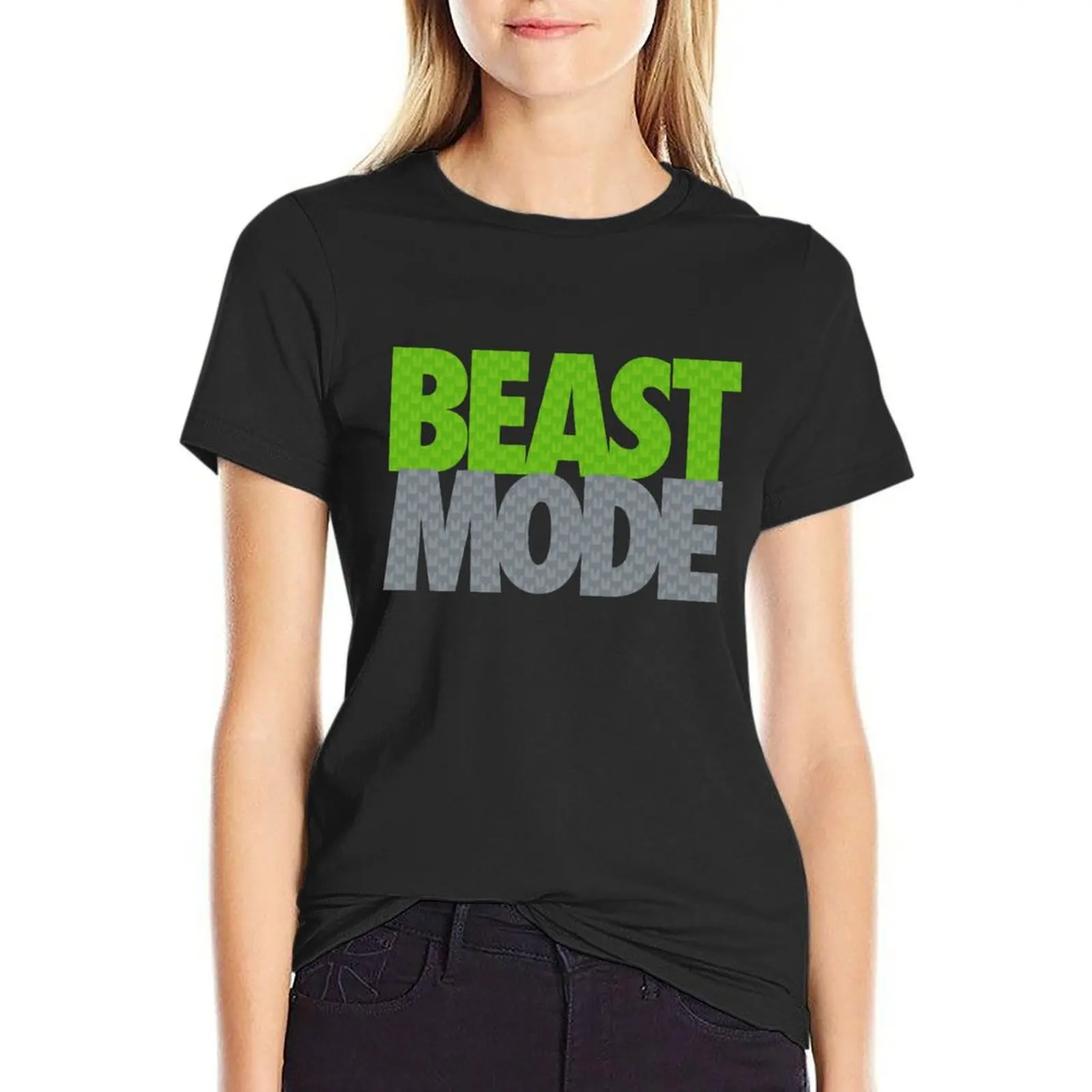 BEAST MODE T-Shirt female lady clothes anime clothes tees summer clothes for Women