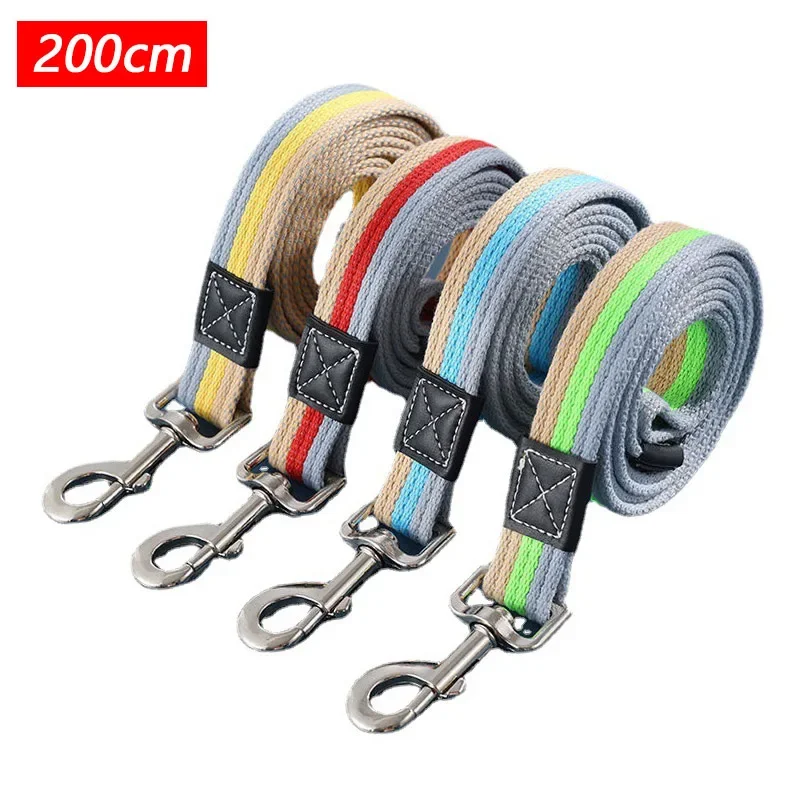 Dog Training Leash Non-slip Rubber Nylon Lead For Pet Walking_voghion.com