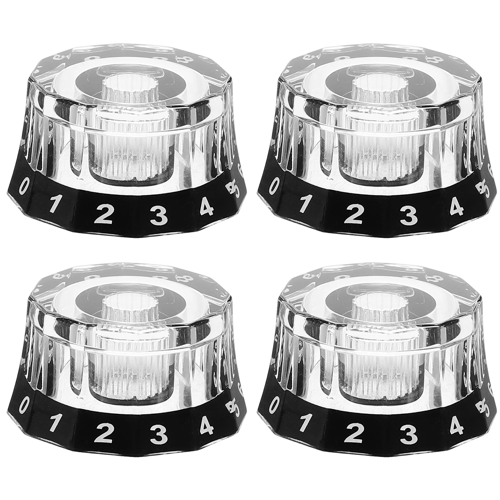 

4 Pcs Guitar Bass Knob Electric Replacement Parts Knobs for Accessories
