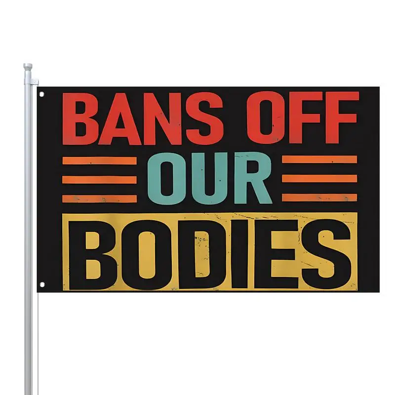 WomensRightsYardSignSinglePrintedOutdoorFlagBrightColorsAnti