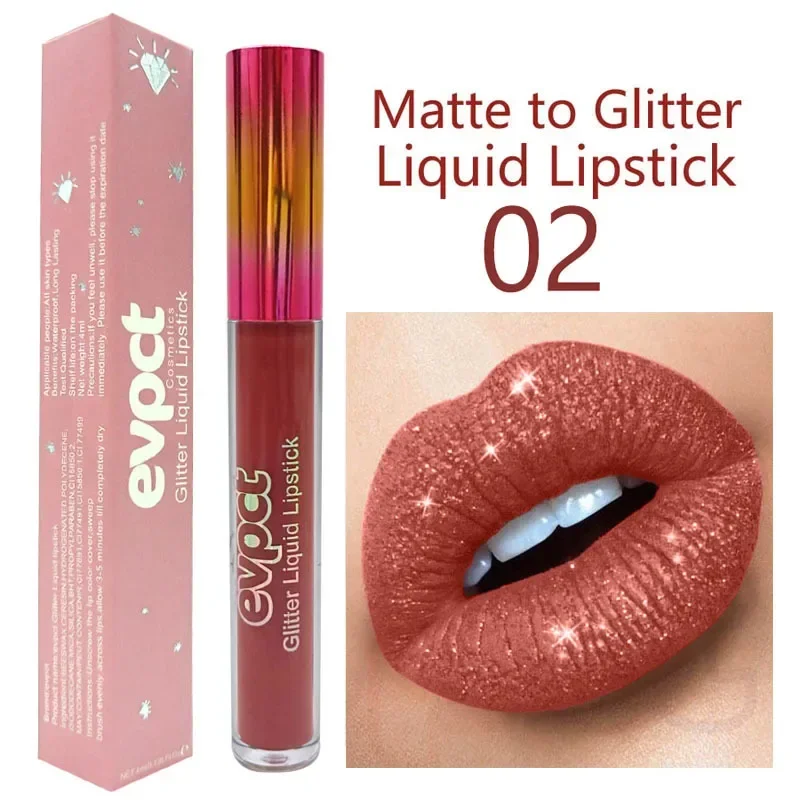Waterproof diamond glitter lip gloss 15 colors liquid lipstick lip makeup