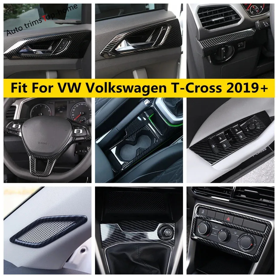 Pulsante Alzacristalli/Volante/Pomello Del Cambio Copertura Trim Fit For Vw Volkswagen T-Cross T Cross 2019 - 2023 Accessori