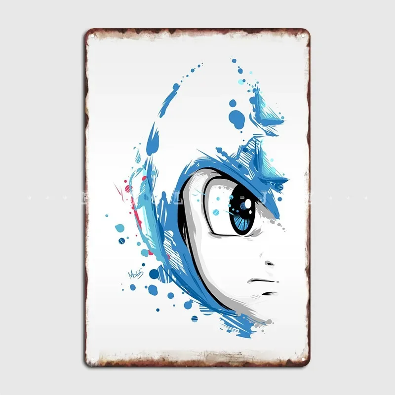 Megaman Paint Remastered Metal Platform Poster Wall Cave Plates Home Crea Poster Di Segni Di Latta