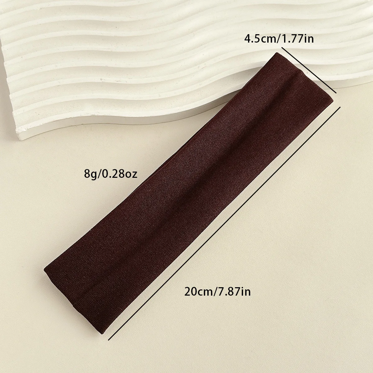 Solid Color Elastic Sports Headband Stretchy Yoga Running Fitness Sweatband Non Slip Breathable Daily Makeup Hair Accessories 5