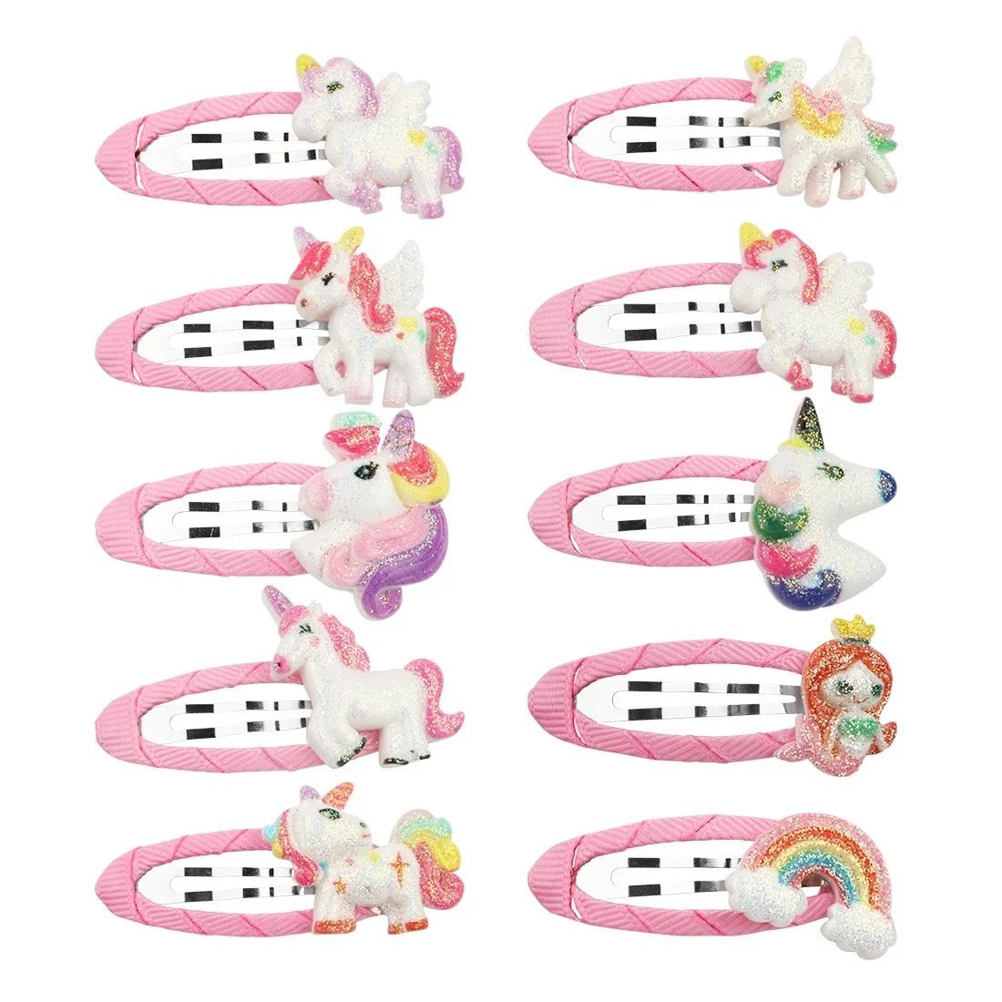 10/20 Stück süße Einhorn Haarspangen Kinder Mädchen Haarspangen Haarspangen Clips Einhorn BB Clips Mädchen Kinder Kinder Haarschmuck – Detail 3