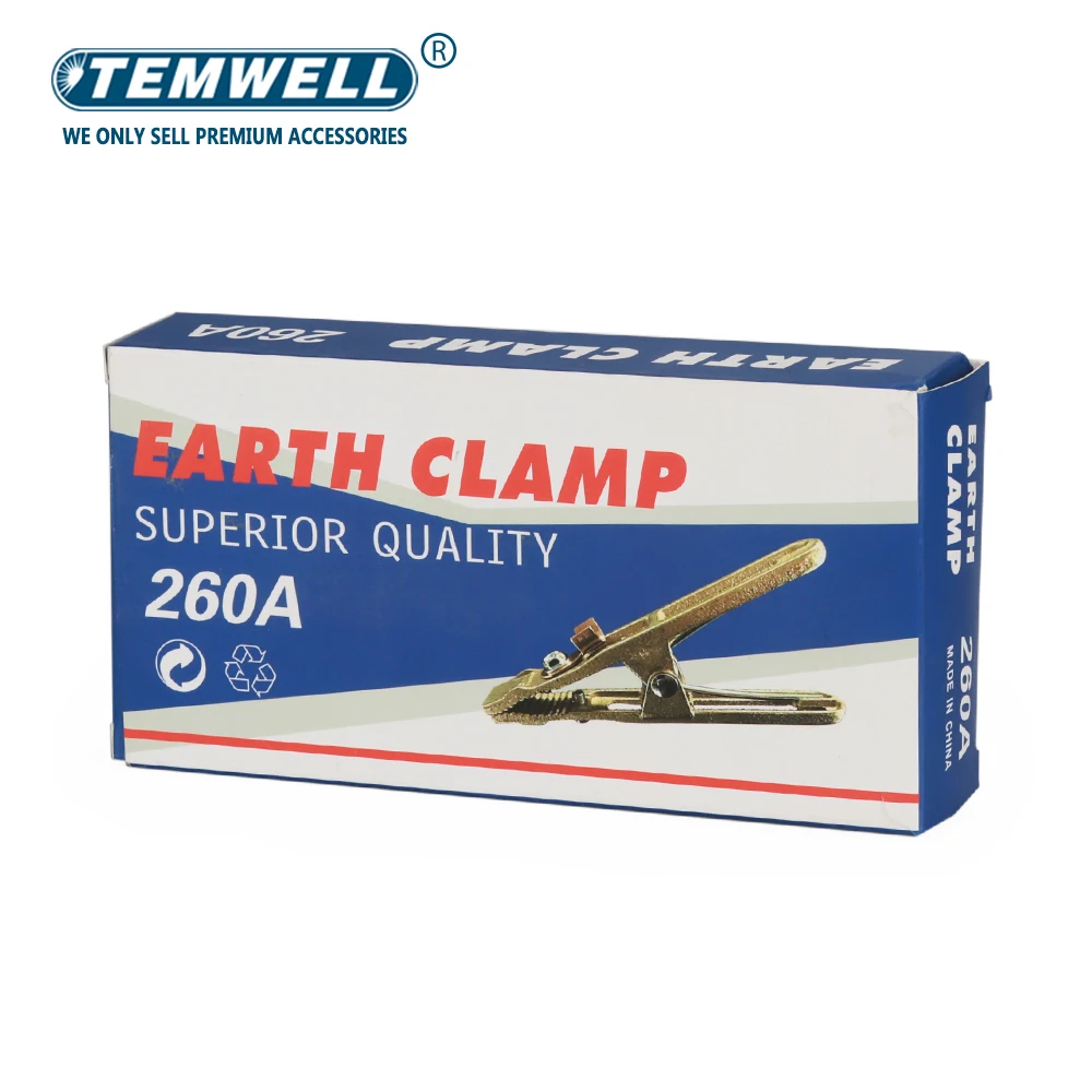 260A Brass Material A Shape Ground Welding Earth Clamp for Welding Machine New