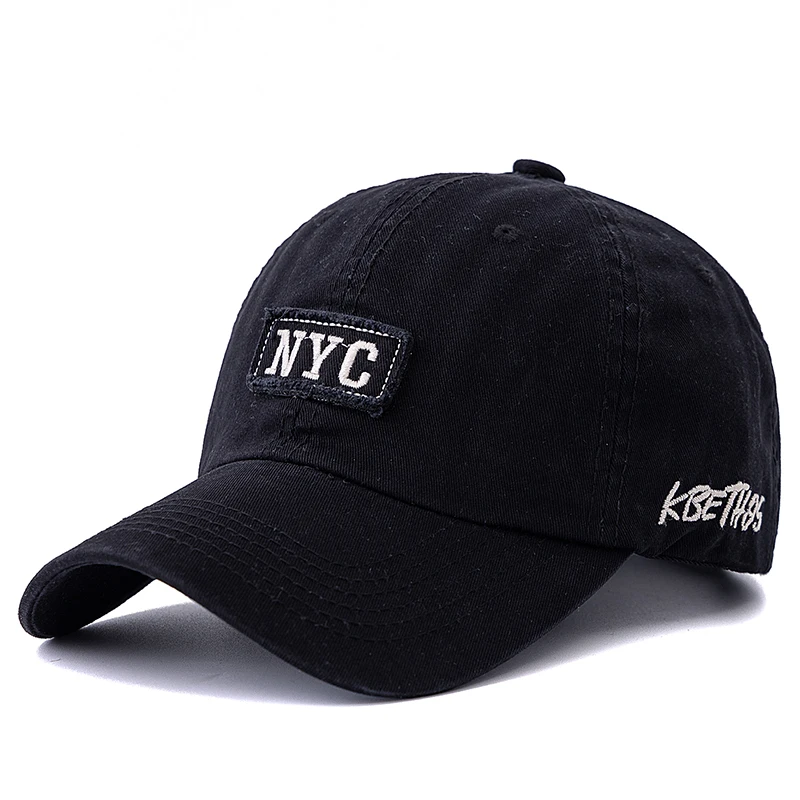 Hot Sale Unisex Washed Cotton NYC Embroidery Baseball Cap Outdoor Casual Rich Color Shading Sun Dad Hat For Women And Men