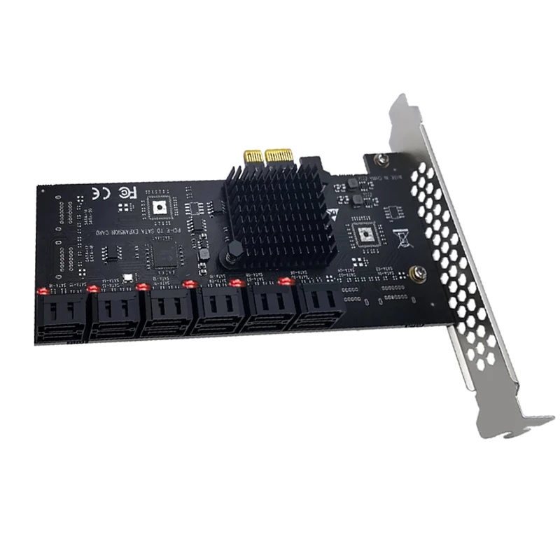 PCIE SATA  ī, SATA Ʈѷ, SATA 3 PCI ͽ X1 Ȯ ī, ߰ ī , Chia Mining PCIE ī, 12 Ʈ