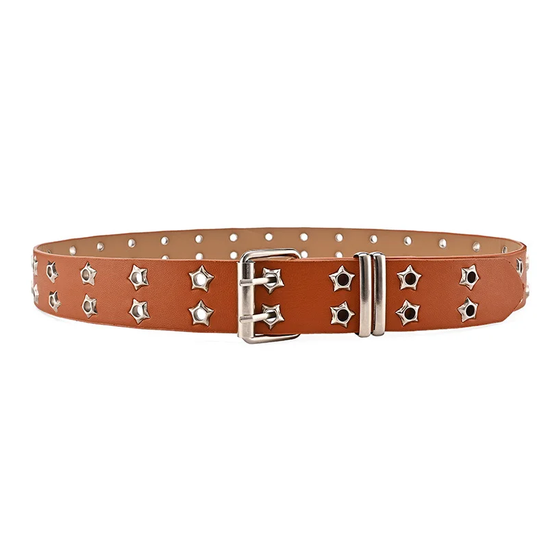 Cinto de metal para homem e mulher minimalista com fivela_voghion.com