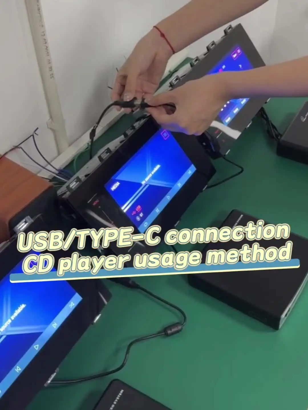 CD-плеер для всасывания автомобиля подключение USB/Type-C удобная установка несколько