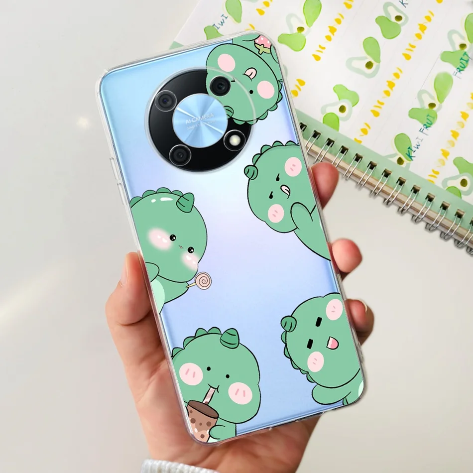 Elegant Printing Soft Silicone Clear TPU Slim Phone Case