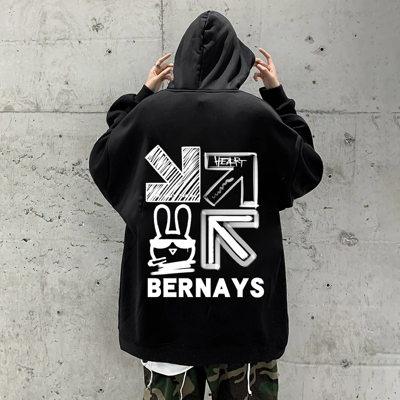 

Black White Dark Gray Hip Hop High Street Hoodie Men's Fall And Winter Thickened Heavy Pound Oversize Hooded Coat M-5XL