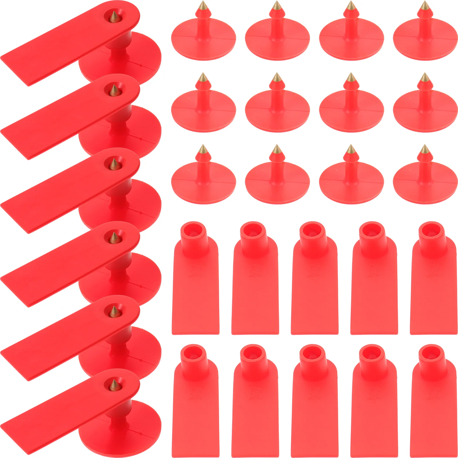 

100pcs Farm Animals Cow Pig No Number Ear Tags Signs Farm Animal Identification Tags