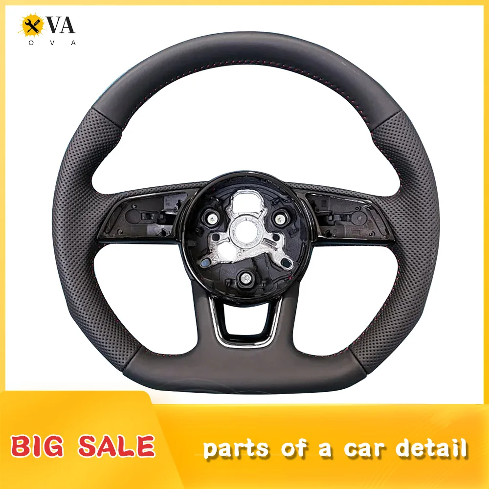 

Fully perforated leather steering wheel, suitable for Audi RS3 RS4 RS5 A3 A4 B9 A5 S3 S4 S52017 to 2021