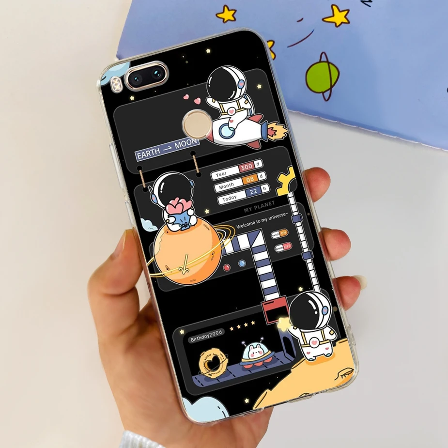 Stylish Painted Clear Silicone Soft Case - Fashionable Protection
