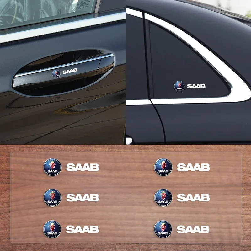 Adesivi Per Auto Accessori Auto Window Car Door Handle Sticker Per Saab 95 93 9000 900 97 600 99 9X 97X Turbo X Monster 92X Gt750