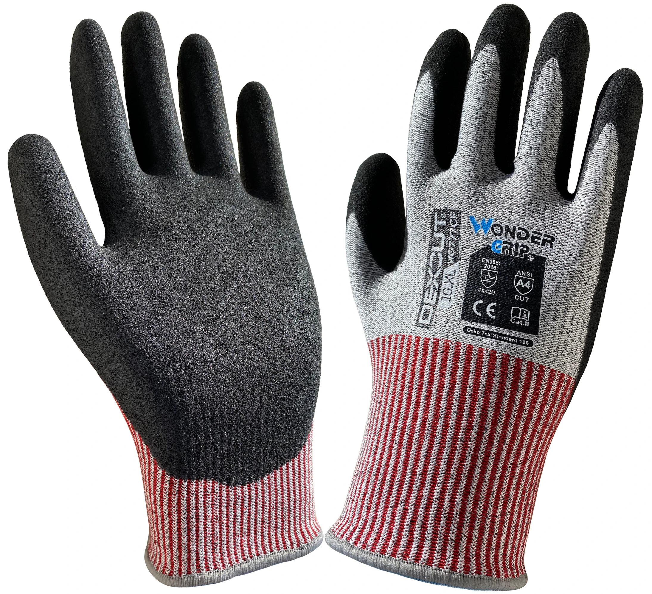 Guanti Da Lavoro Worky 1140 CUTEXX – Taglia 9, HPPE/Lycra Con Fibra Ottica, Rivestimento PU - 3