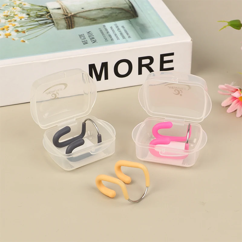 

1Pc Durable Swimming Nose Clip No-Skid Soft Silicone Steel Wire Nose Clip Anti Choking Water For Water Sports Nose Clip