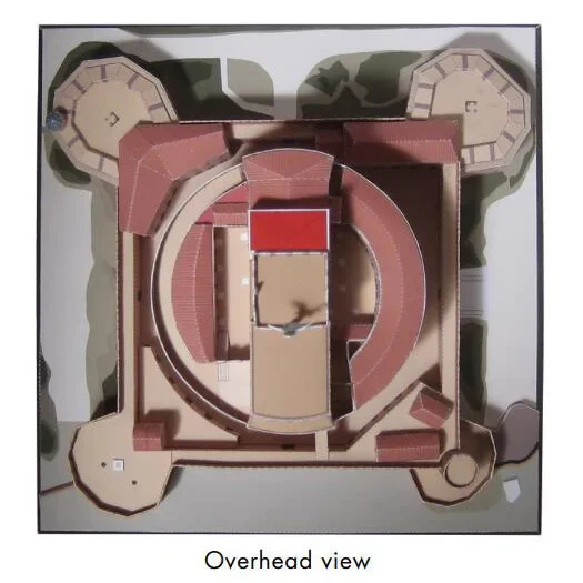 Castel Sant'Angelo Taly 3D Paper Model Famous Handmade DIY Building Papercraft Toy