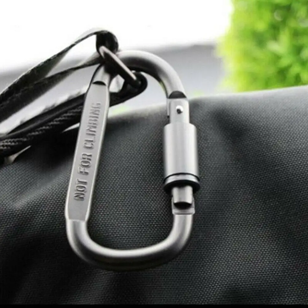 1/2/5 Stück Karabiner für Bergsteigen, Höhlenforschung und Klettern, D-Ring Sicherheitskarabiner, Reise-Outdoor-Überlebenshaken aus Aluminiumlegierung – Detail 4