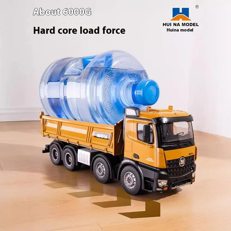 Huina 1/14 536 50cm Rc Heavy Construction Dump Trucks 12-Channel Alloy 2.4g Remote Control Full Scale Simulated Sound 3