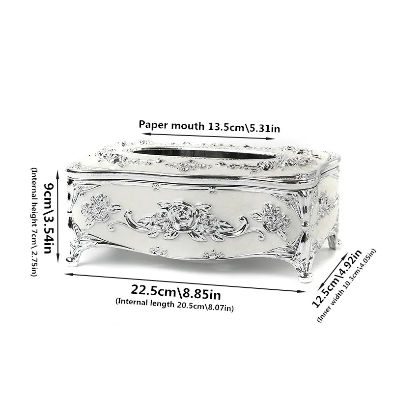 European tissue box, high-end hotel restaurant napkin extraction box, kitchen and living room tabletop tissue storage box 6