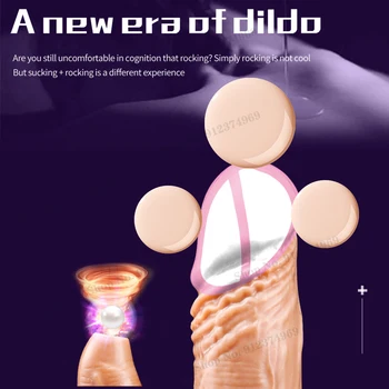 Heating Realistic Thrusting Dildo Vibrator Sucking Clitoris Stimulate For Woman G Spot Vagina Anus Masturbator Sex Toy For Adult 5