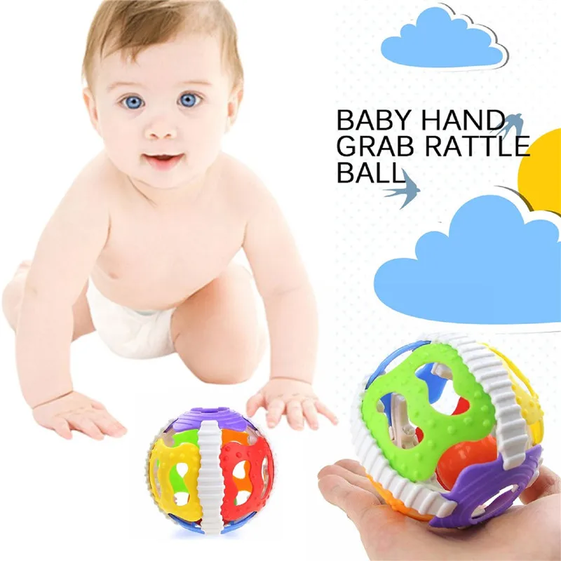 

Fun Little Loud Bell Ball Bebe Toy Rattles Baby Intelligence Development Baby Activity Grasping Toy Baby Hand Bell Rattle Toy