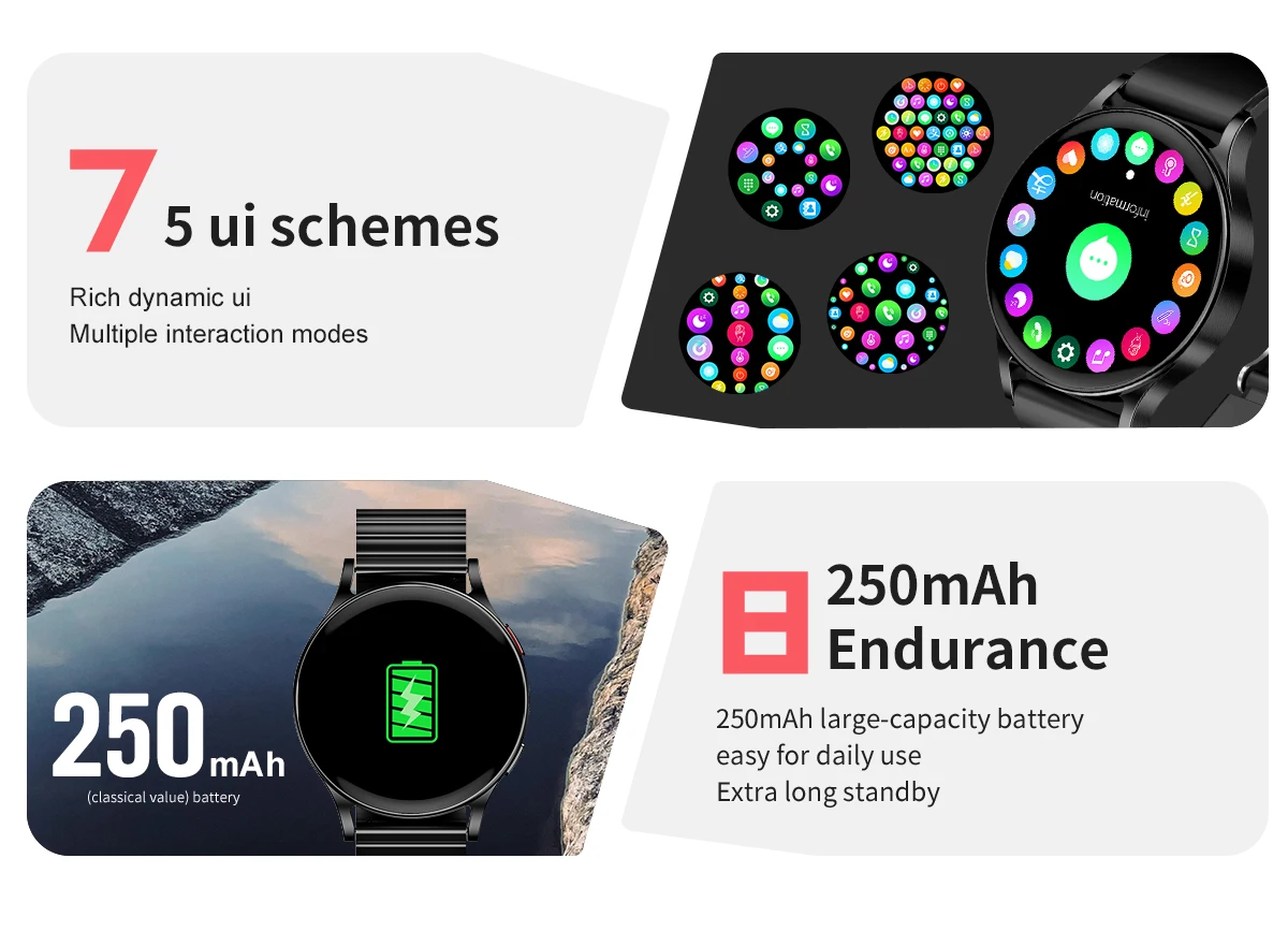 Montre connectée de sport et de fitness ultime avec appels Bluetooth et surveillance de la fréquence cardiaque