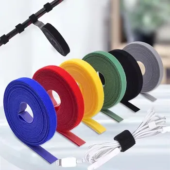 สาย USB Winder CABLE Organizer TIES แผ่นลวดหูฟังผู้ถือสายไฟฟรีตัดคลิปการจัดการสายเคเบิลโทรศัพท์ Hoop เทป Protector 1