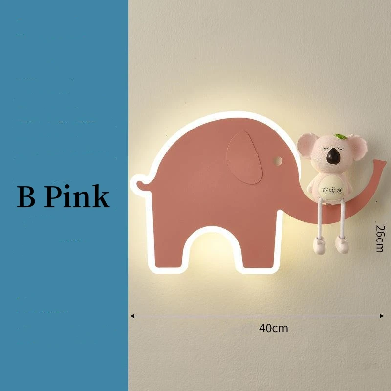 Led Rocket Modern Wall Lamp Cute Cartoon Children's Kid Bedroom Wall Light Living Beside Creative Sconces Indoor Decor Lighting