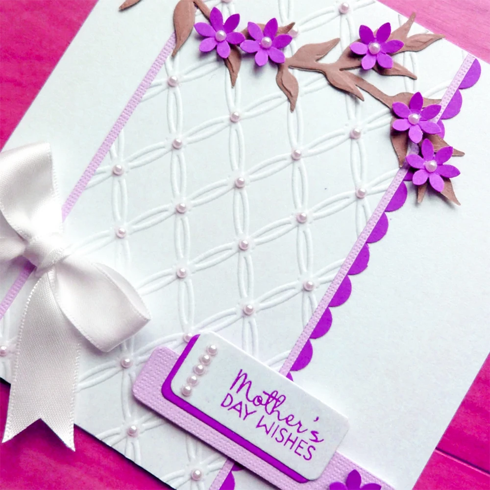 Embossing Folders 1pc Flower Butterfly Pattern Plastic Template for Making Crad Scrapbooking Crafts Wedding Decorations