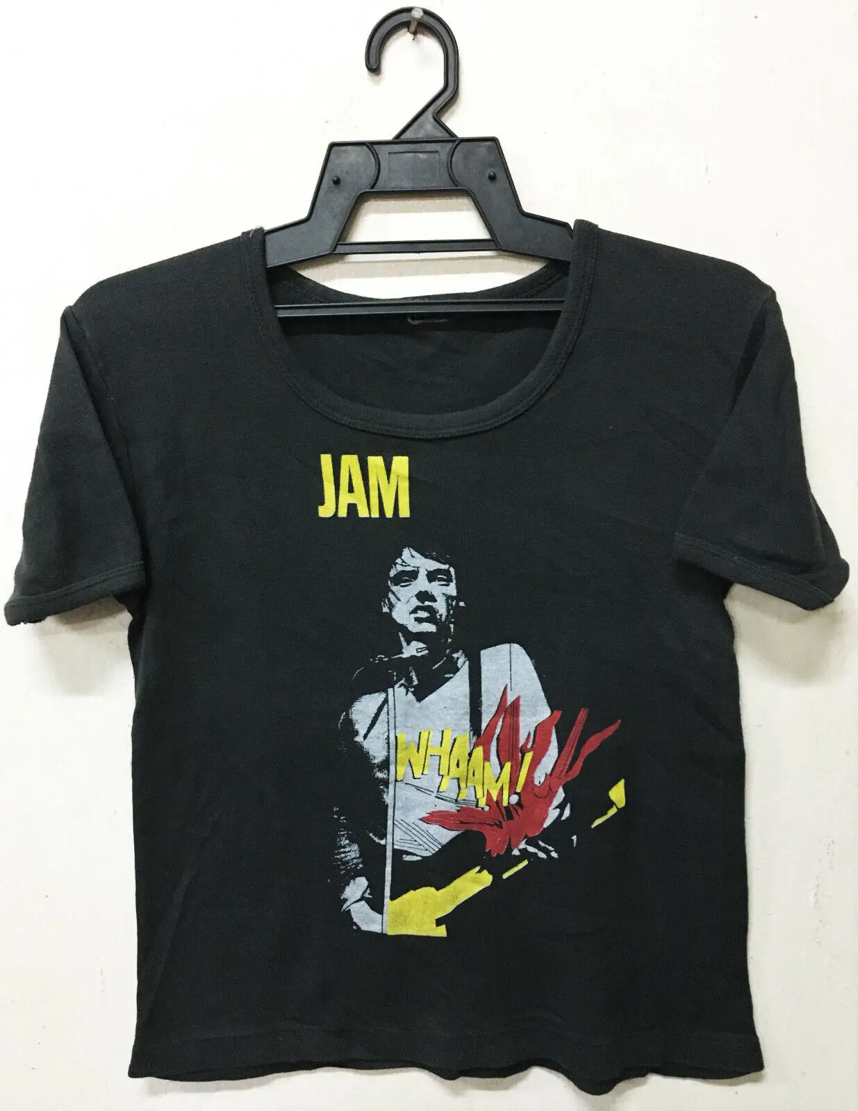 Vintage Anni '80 The Jam Whaam Roy Lichlem Punk Rock Tour T-Shirt Paul Weller Maniche Lunghe