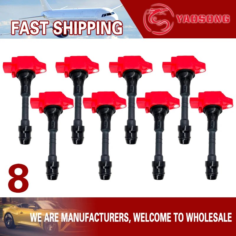 8-Piece Spark Plug & Ignition Coil Kit For Nissan Armada, Titan, Infiniti QX56 5.6L V8 (UF510) 14 thumbnail image