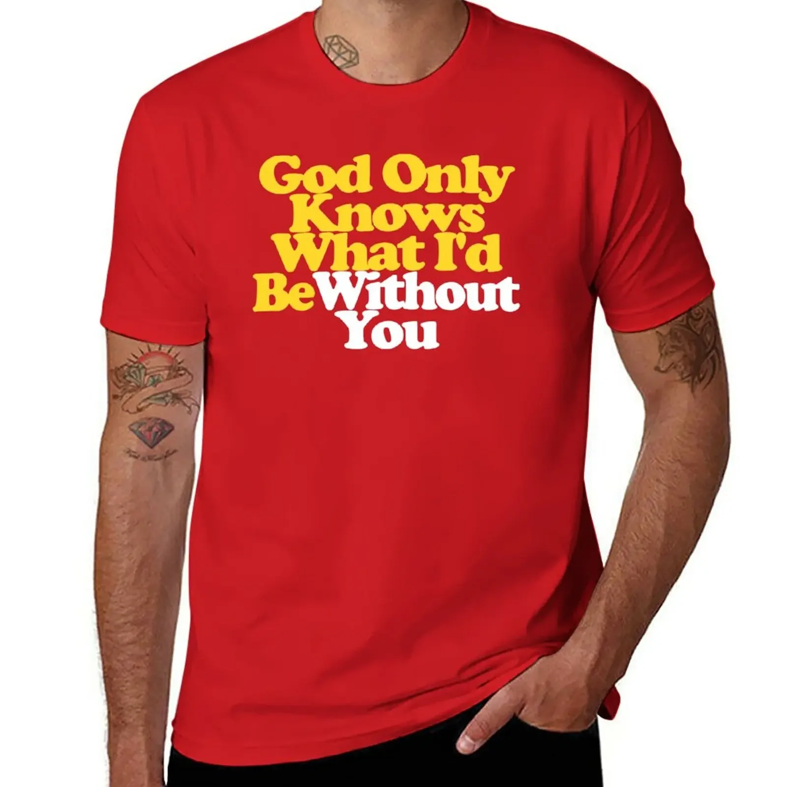ミュージシャン GOD ONLY KNOWS BACK LOGO PRINT T-SHIRT M God Only Knows Beach Boys Lyrics Pet Sounds Shirt T-Shirt