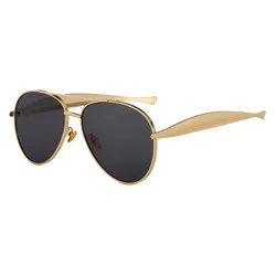 Vintage - Inspired Oversized Pilot Sunglasses - Luxury Double Bridge Design (As Picture)