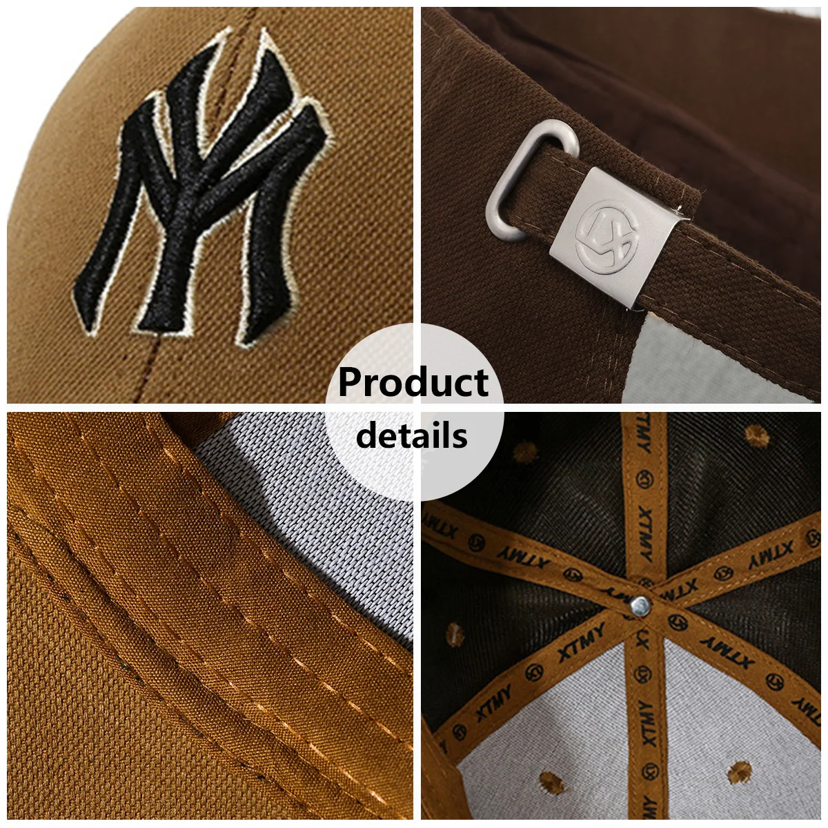 Hat Women's Korean Version Cap Soft Top Washed Distressed Baseball Cap Fashion Casual Men's Embroidery Sunshade Sunscreen Hat