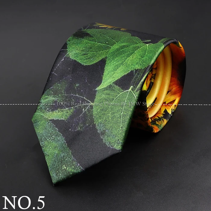 Mens Silk Tie - Creative Graffiti Animal Print Necktie for Business Weddings and Parties