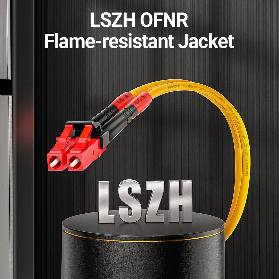 Glitter Scarf LC To LC Fiber Patch Cable - 1M Single Mode Duplex OS2 ...