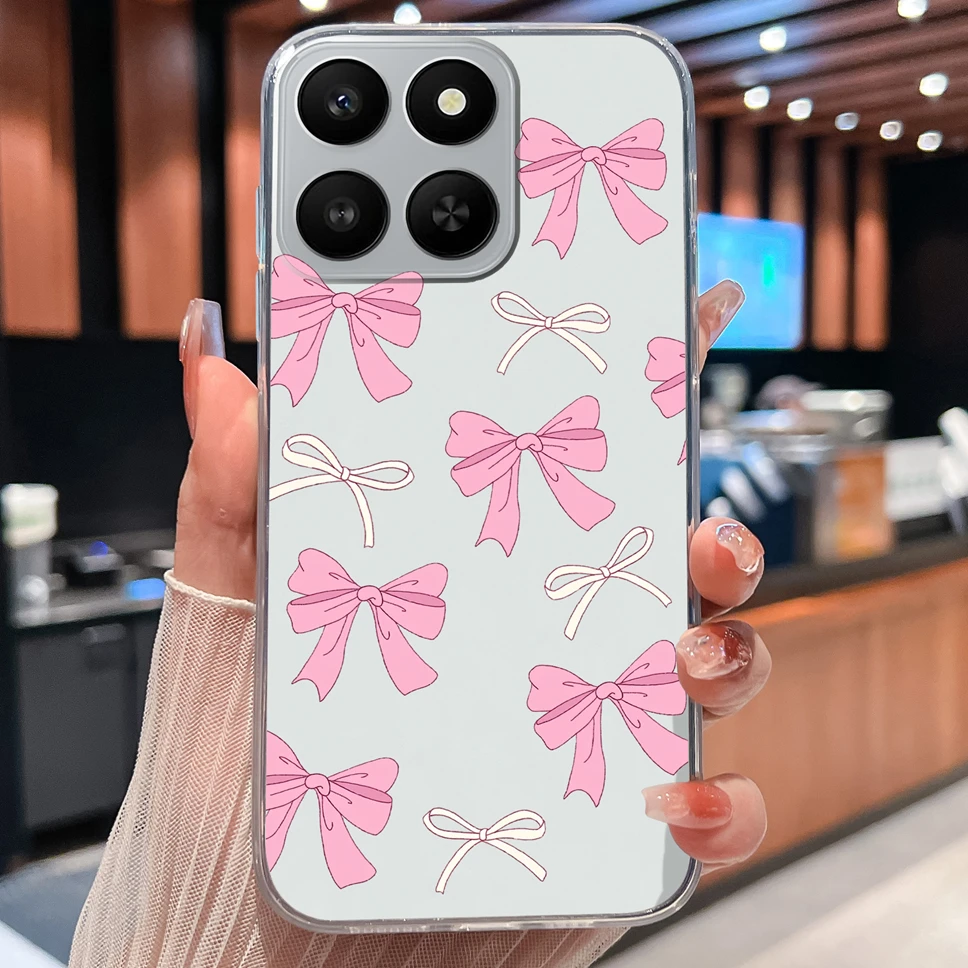 Lovely Animal Cartoon Soft TPU Transparent Silicone Phone Case -