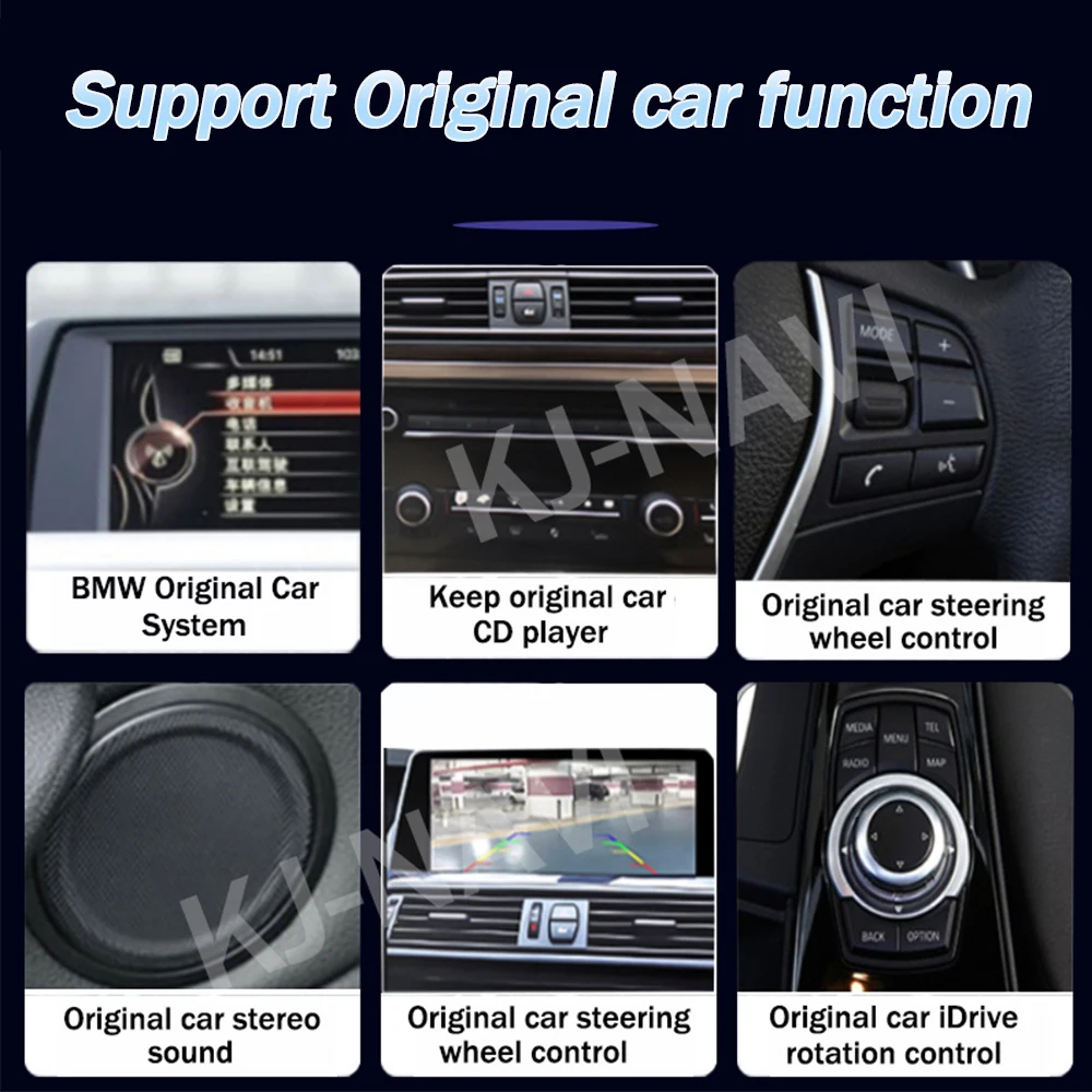 Android 14 Car Multimedia Player Android Auto For BMW 5 Series  F10 F11  2011-2017 Carplay Auto Monitors Stereo Radio 12.3 Inch